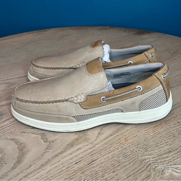 NEW Dockers Tiller Boat Shoes Slip On Taupe Men’s 8 - Picture 8 of 9